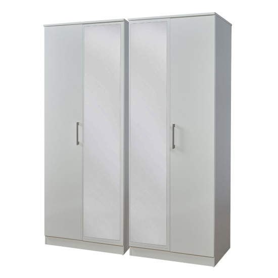 Destiny 4 Door Mirrored Wardrobe